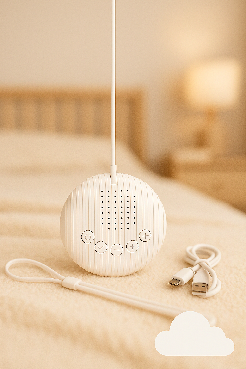 White Noise Machine with 10 Natural Sounds Timed Shutdown Baby Care Sleeping Aid